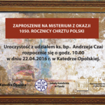obchody 1050 rocznicy chrztu Polski